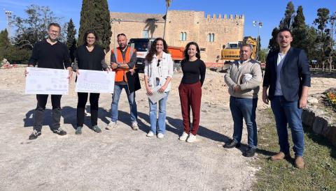 Presentació de les obres de reforma de l'exterior de la Torre dels Enagistes. 