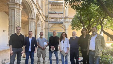 Presentació de les obres de restauració del Claustre de Sant Vicenç Ferrer. 