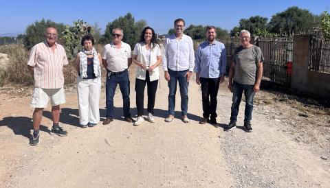 Visita a les obres de la barriada de ses Tapereres. 