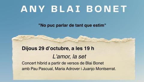 L’Escola Municipal de Mallorquí commemora el centenari de Blai Bonet amb dues activitats