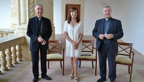 L’Ajuntament de Manacor rep el cardenal Lluís Francesc Ladaria i el felicita pel seu nomenament